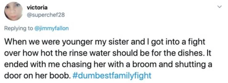 Sometimes Family Fights Are Just Dumb…