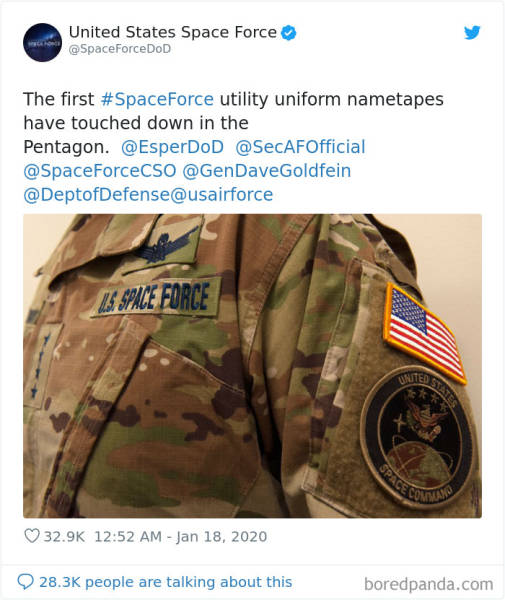 People Don’t Like New Space Force Uniforms…