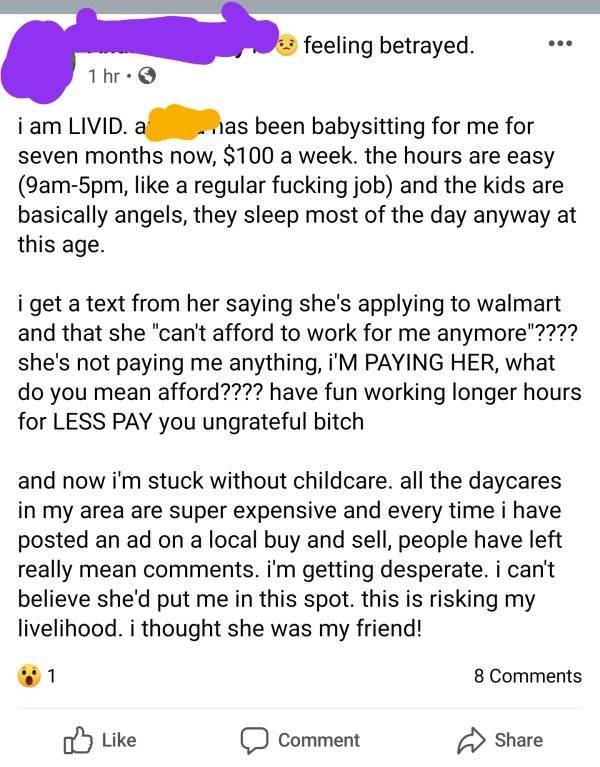Mom Slams Babysitter For Quitting, Babysitter Responds In Kind