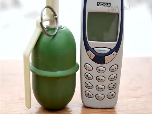 Nokia 3310 Vs. RGD-5 Firecracker Hand Grenad