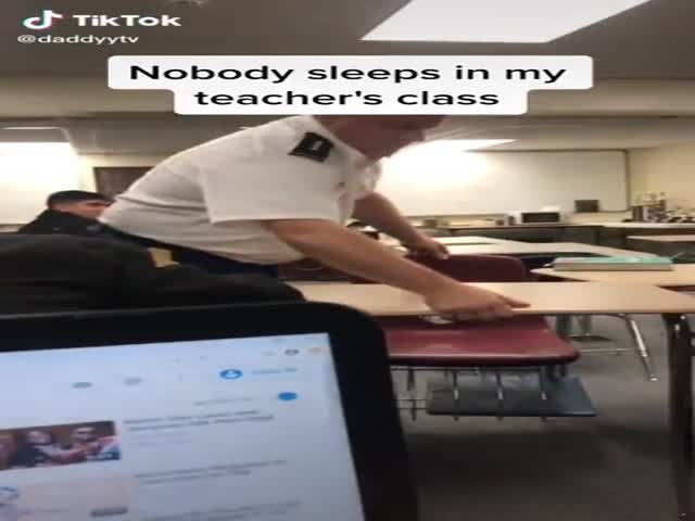 Try To Sleep In His Class…