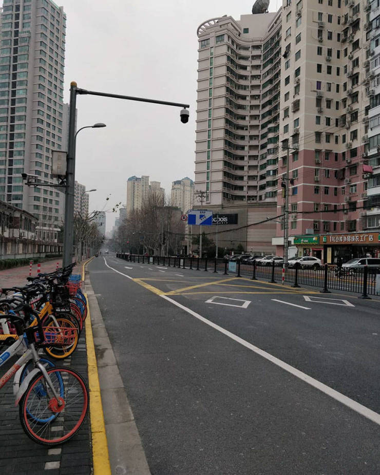 24-Million-People Shanghai Streets During Coronavirus Outbreak