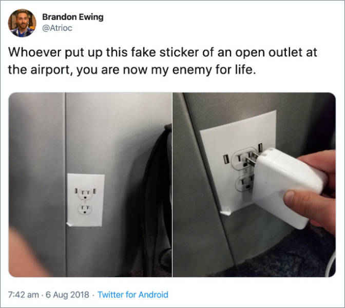 Fake Power Outlets Are A New Airport Prank