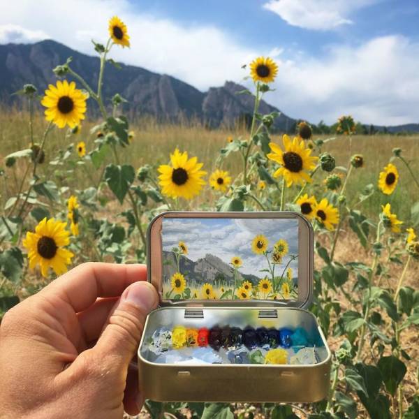 These Mini Plein Air Paintings Are Inside Tin Cans!