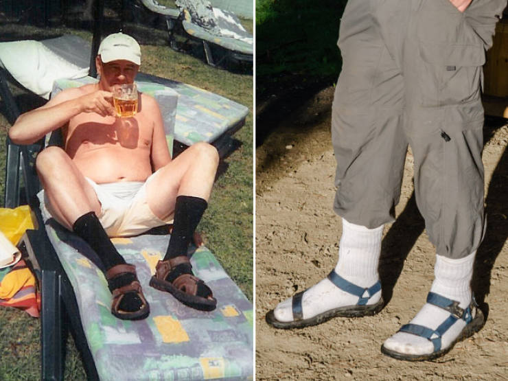 Men In Socks And Sandals Are Ready To Start Your Week!