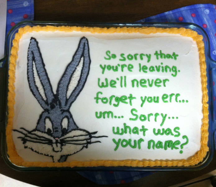 Wow, These Farewell Cakes Are RUDE!