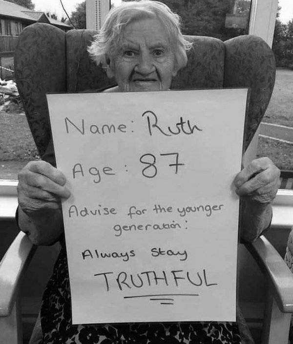 Elderly People Share Simple Truths For The Younger Generation