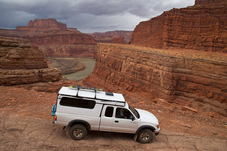 Couple Turns A Toyota Tacoma Into Their Mobile Home For Travelling