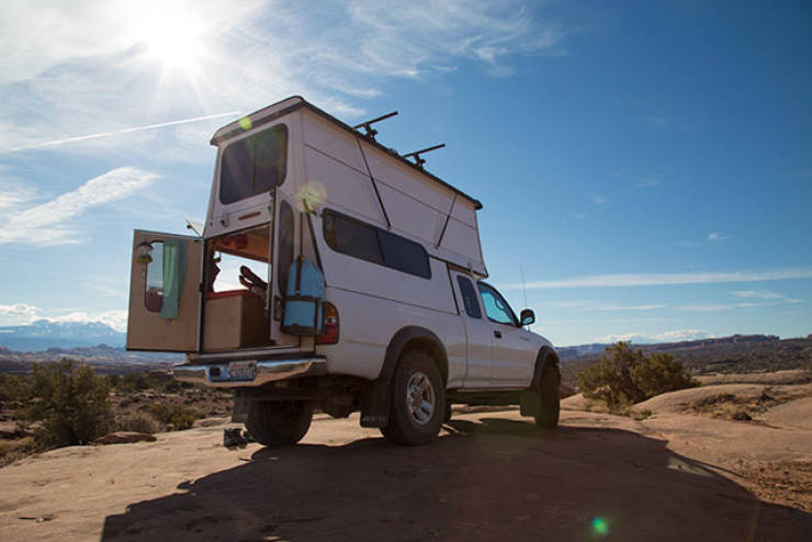 Couple Turns A Toyota Tacoma Into Their Mobile Home For Travelling