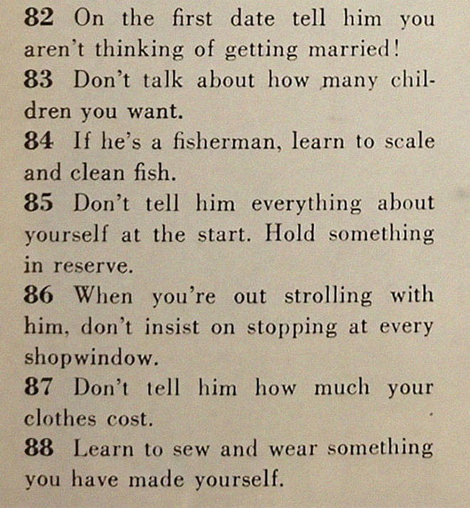 This Magazine From 1958 Tells Women How To Get A Husband