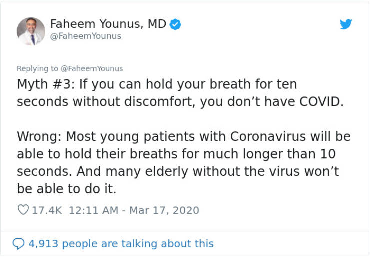 Infectious Disease Specialist Talks About Coronavirus Myths