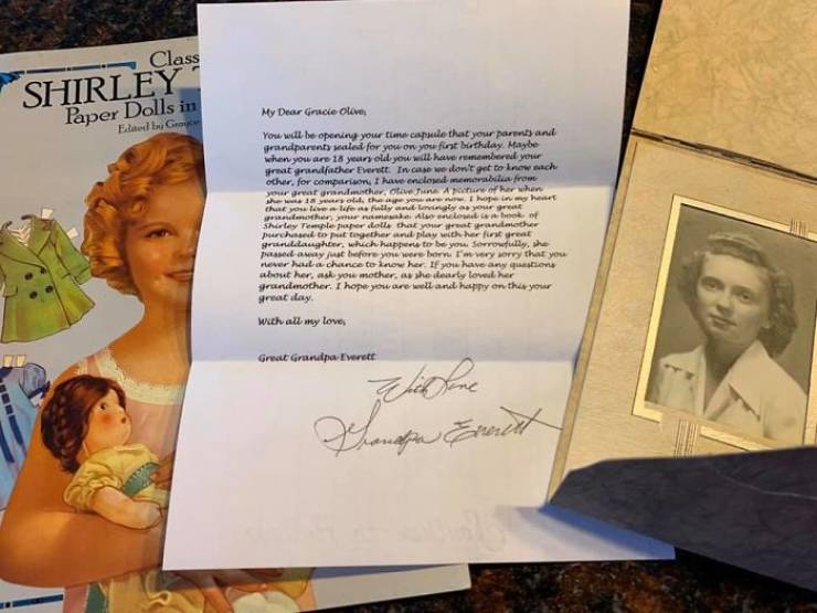 Parents Give 18-Year-Old Girl A Time Capsule From Her First Birthday