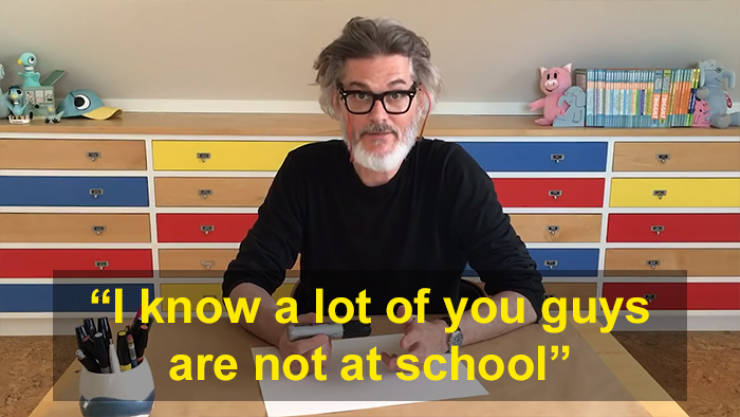 Bestselling Children’s Author Mo Willems Teaches Kids During Quarantine