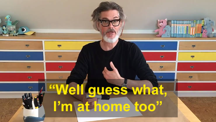 Bestselling Children’s Author Mo Willems Teaches Kids During Quarantine