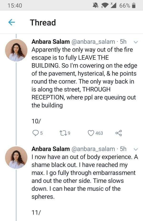 Girl Tells About That One Time When She Got Trapped Naked In Spa Fire Escape