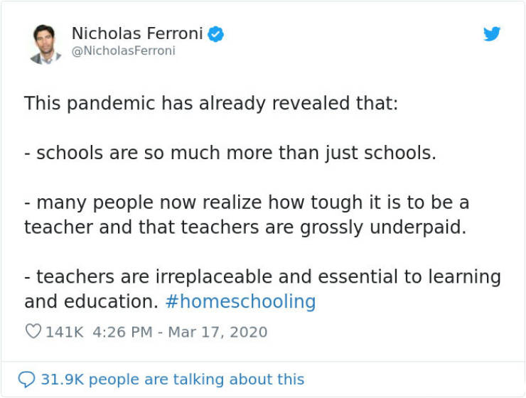 Parents Who Try To Homeschool Their Children During Quarantine Are Starting To Understand Teachers…