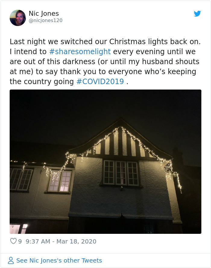 People Start To Put Christmas Lights Back Up. Because Reasons