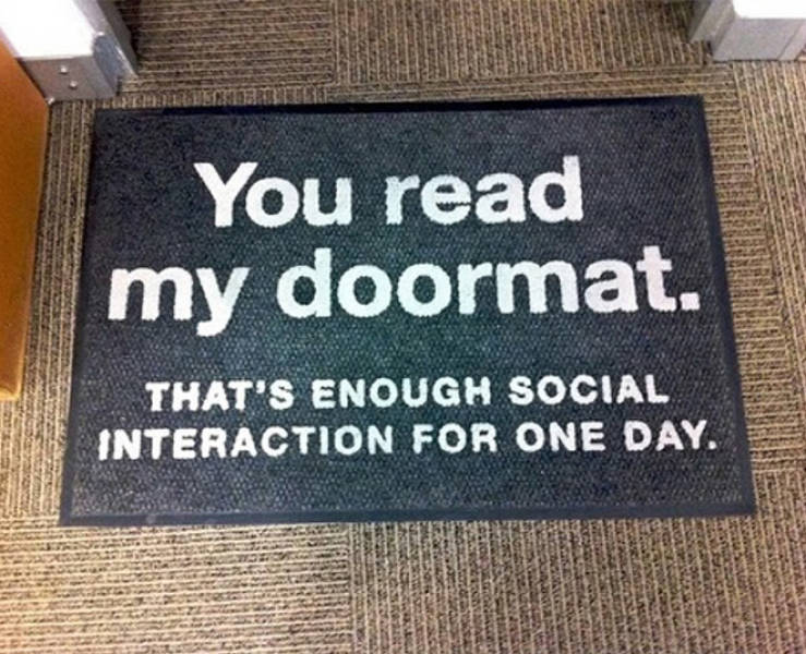 These Doormats Are Perfect For Social Distancing!