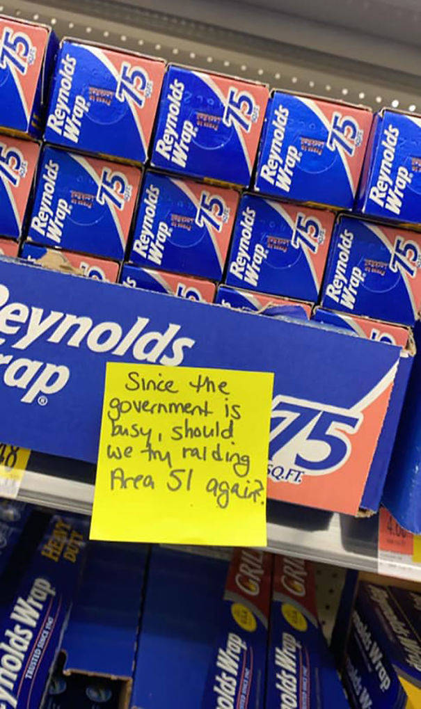 Woman Leaves Funny Notes Around Walmart To Force People To Smile