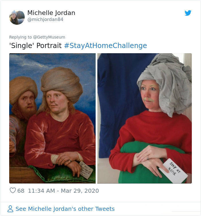 Museums Started A “Reproduce Art At Home” Challenge, And People Joined Right Away