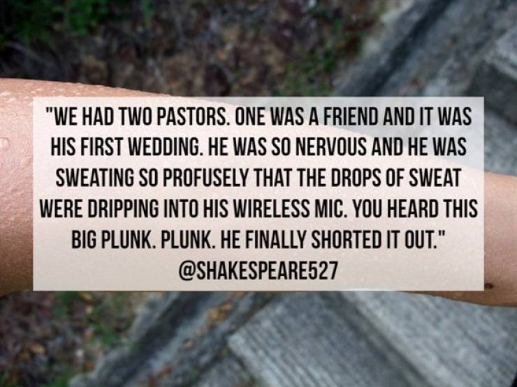 Weddings Fail So Often…