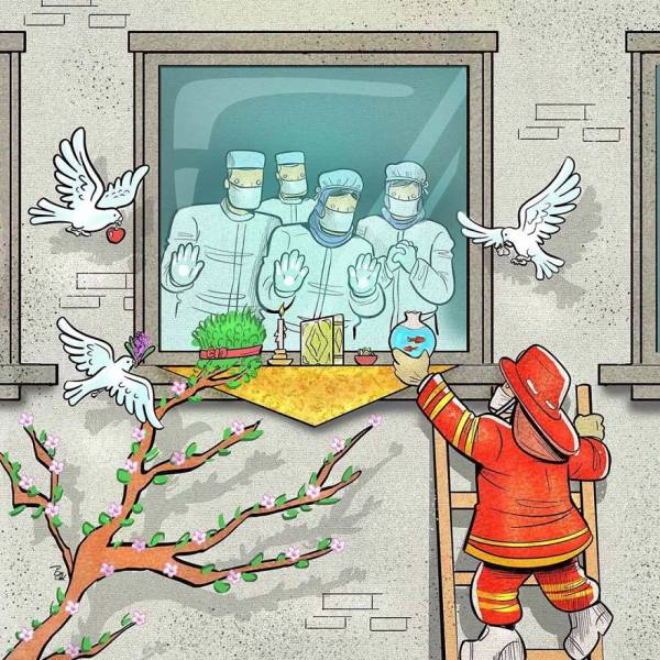 Az iráni művész megmutatja, mennyire fontosak az orvosok, különösen ezekben a próbálkozási időkben