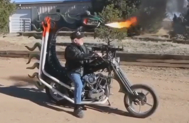 A motoca dragão