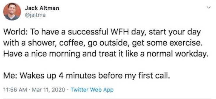 Work From Home Tweets Is The Only Thing People Do While Working From Home