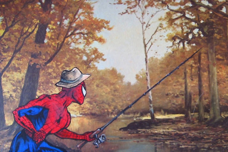 Did Thrift Store Paintings Really Need Those Pop-Culture Characters?