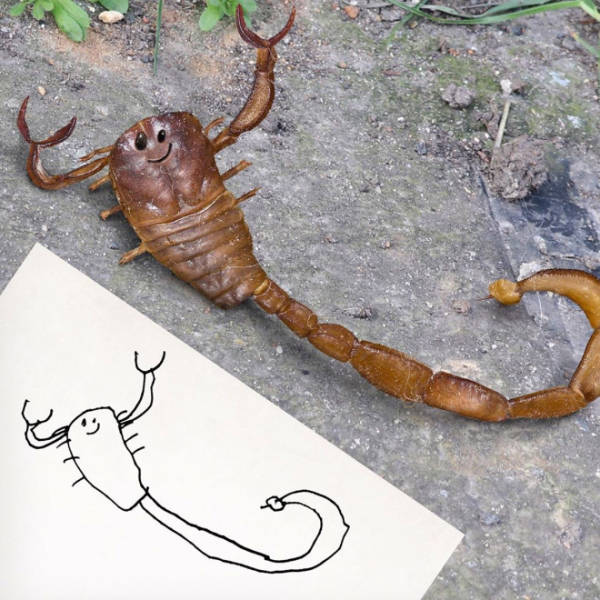 Dad Turns His Son’s Doodles Into Real Life “Beauties”