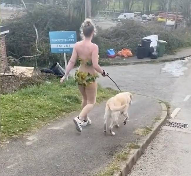 Her Dog Is Now Embarrassed To Go For A Walk With Her