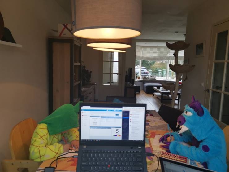 Try Working From Home With Small Children Around
