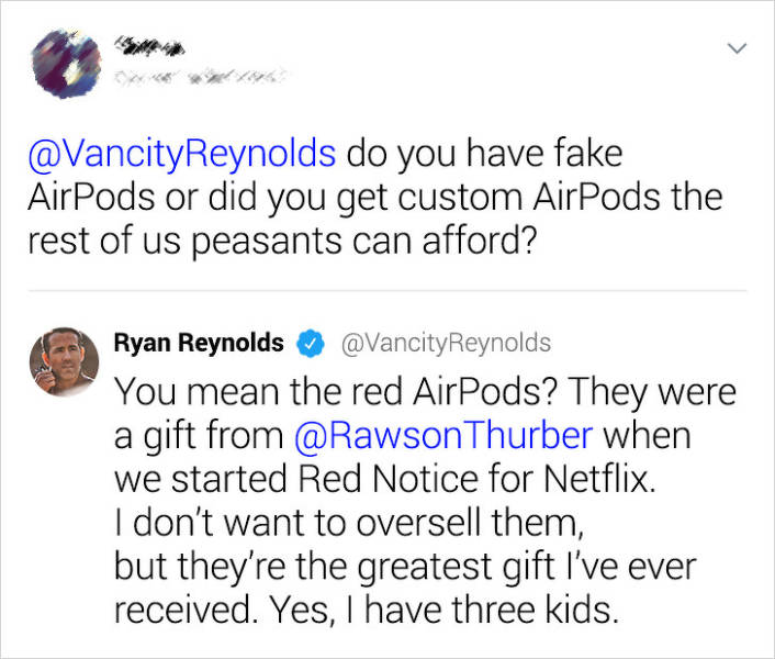 Ryan Reynolds Responds To Random Tweets And Makes People’s Days Brighter