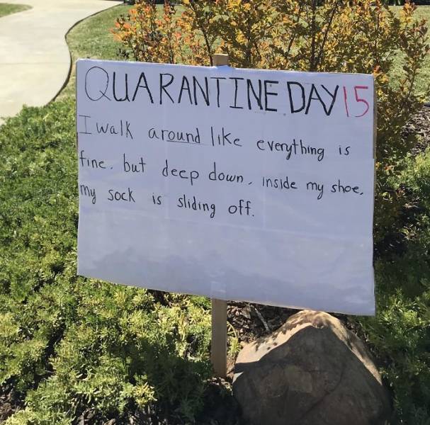Quarantine In Funny Signs