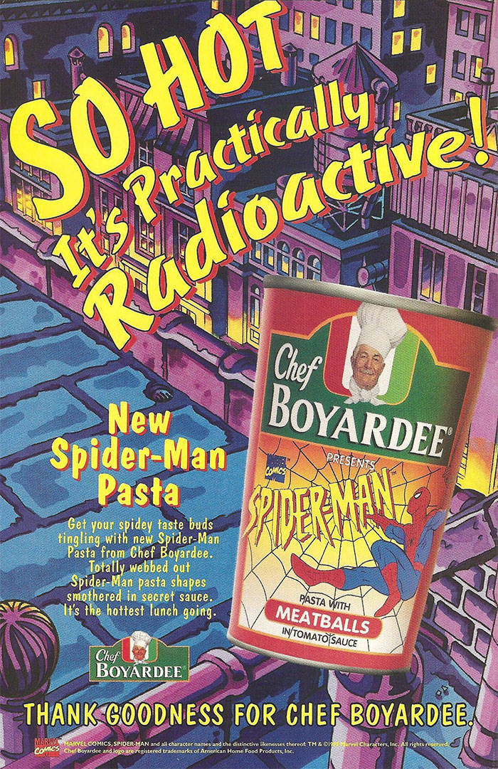 Guy Had A Can Of Spider-Man Pasta From 1995