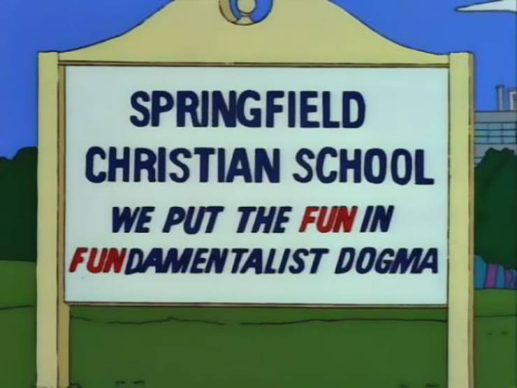 “The Simpsons” Always Have All The Best Signs