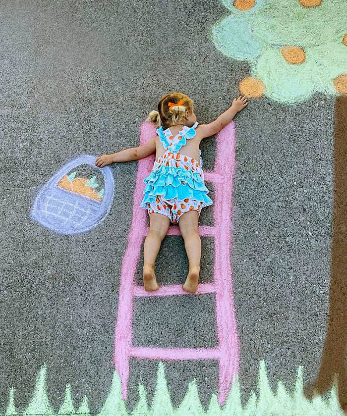 This Family Quarantine-Travels Via Chalk