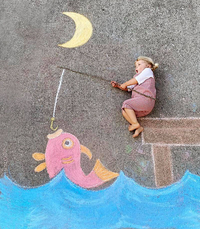 This Family Quarantine-Travels Via Chalk