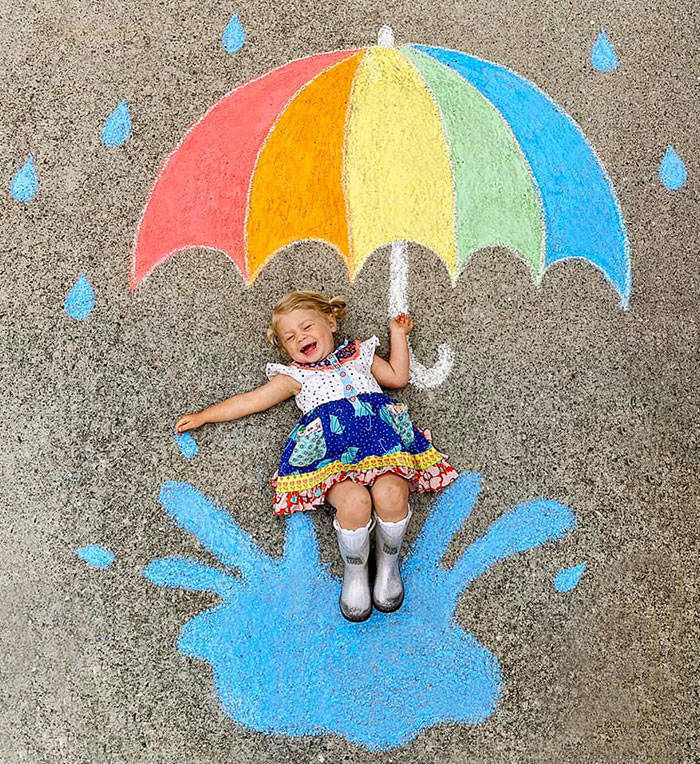 This Family Quarantine-Travels Via Chalk