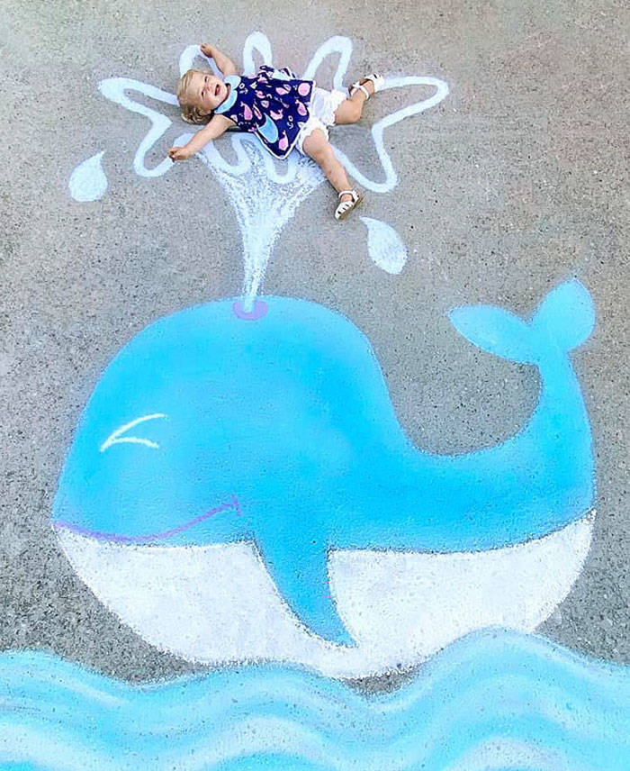 This Family Quarantine-Travels Via Chalk