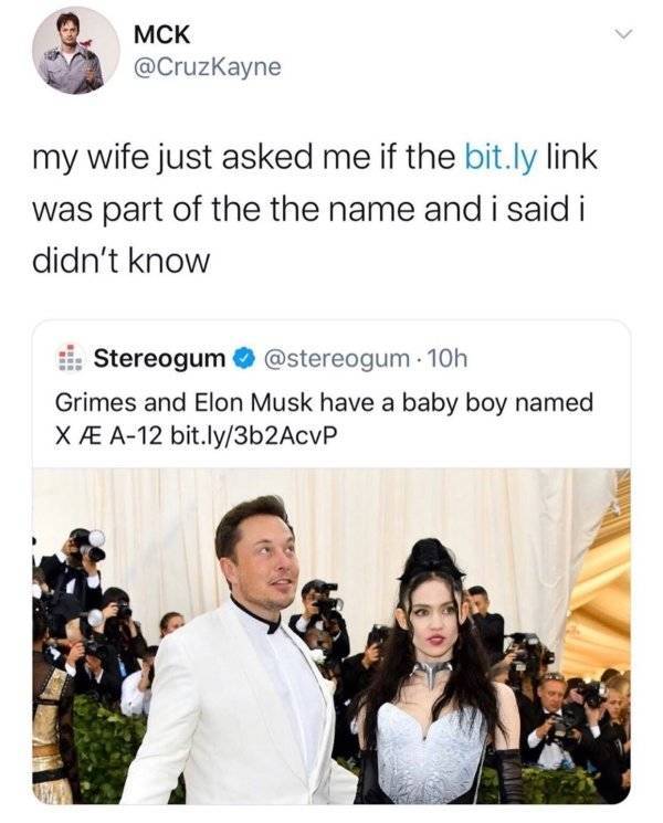 Internet Will Never Stop Trolling Elon Musk For His Baby’s Name…