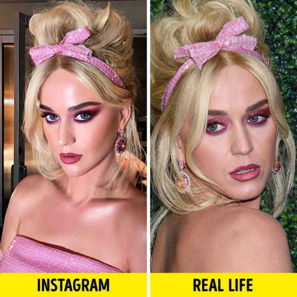 Celebs On Instagram And In Real Life