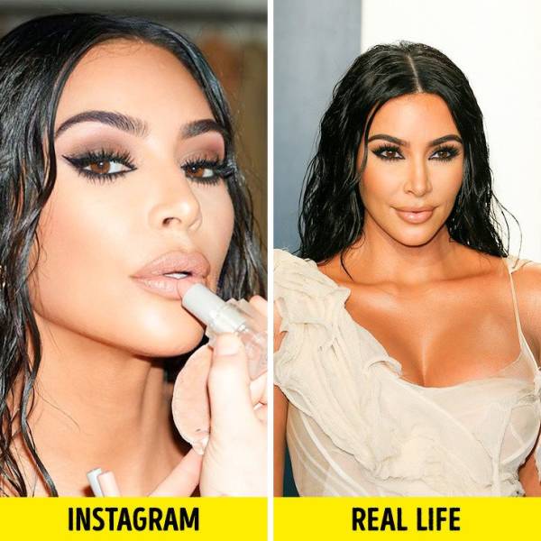 Celebs On Instagram And In Real Life