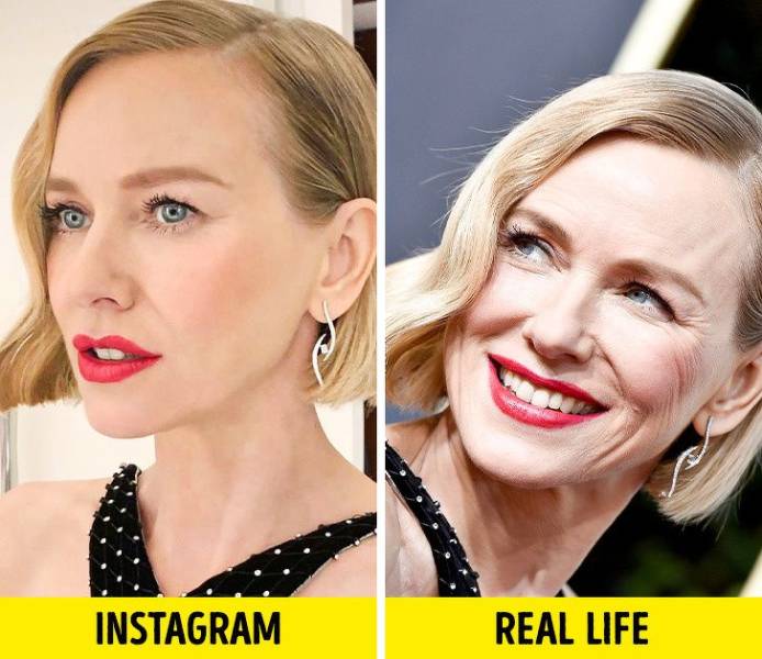 Celebs On Instagram And In Real Life
