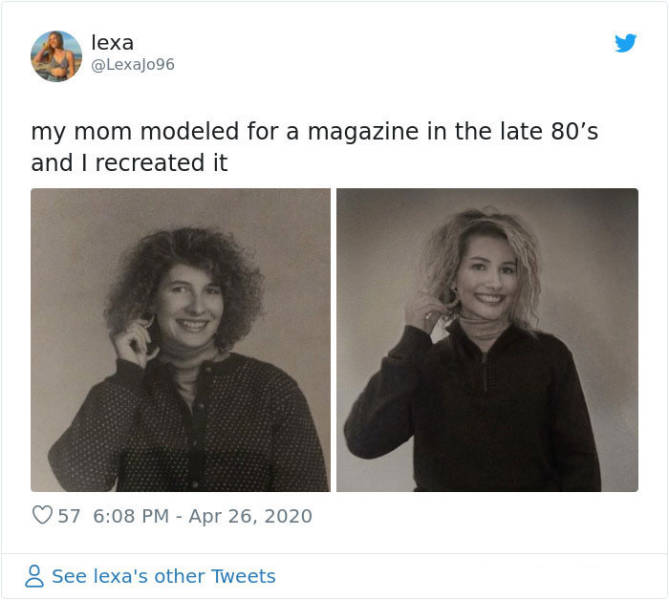 Daughters Try To Copy Their Mothers’ Vintage Looks For Mother’s Day, And No DNA Tests Are Needed Here