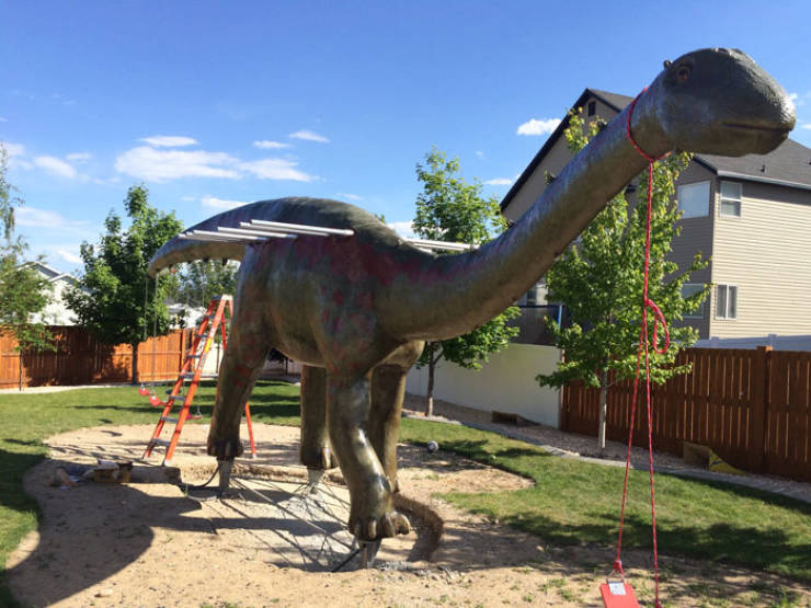 This DIY Playground Is ONLY For Dinosaurs!