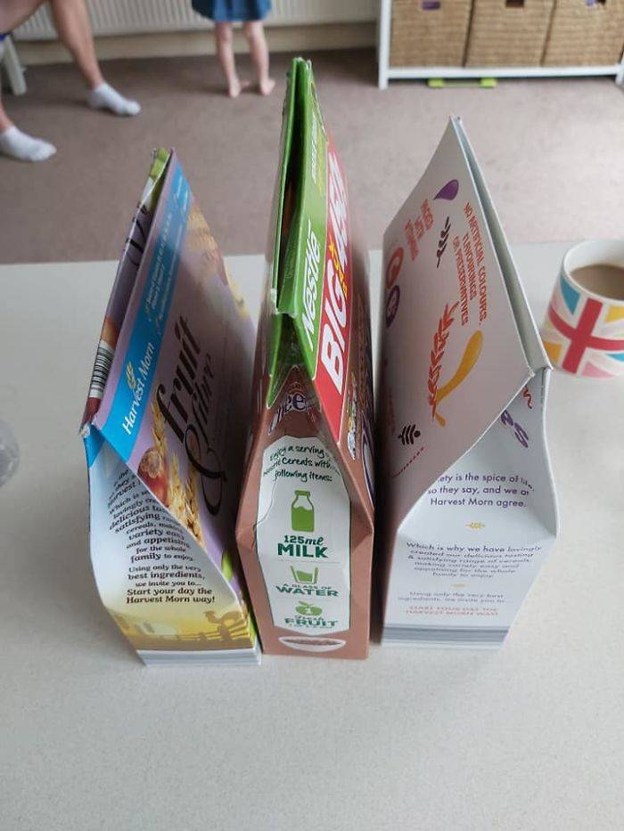 Woman Finds A Curious Way To Close Cereal Boxes