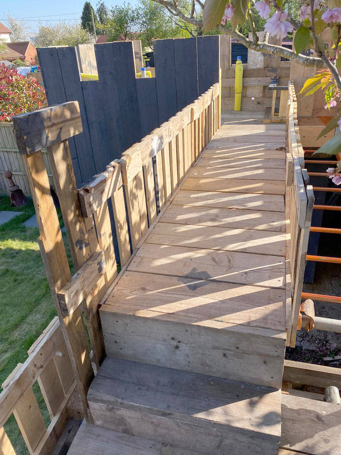 Dad Builds An Impressive Backyard Fortress For His Kids
