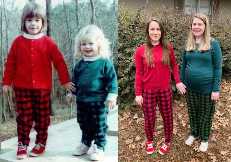 People Go For Childhood Photo Recreations