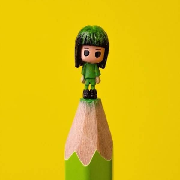 Yes, These Marvelous Sculptures Are Created On A Pencil Tip!